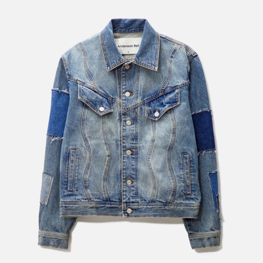 NWOT Andersson Bell Patchwork Denim Jacket in size M